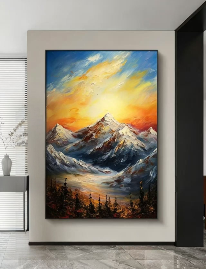 Echoes of the Golden Summit Oil Painting