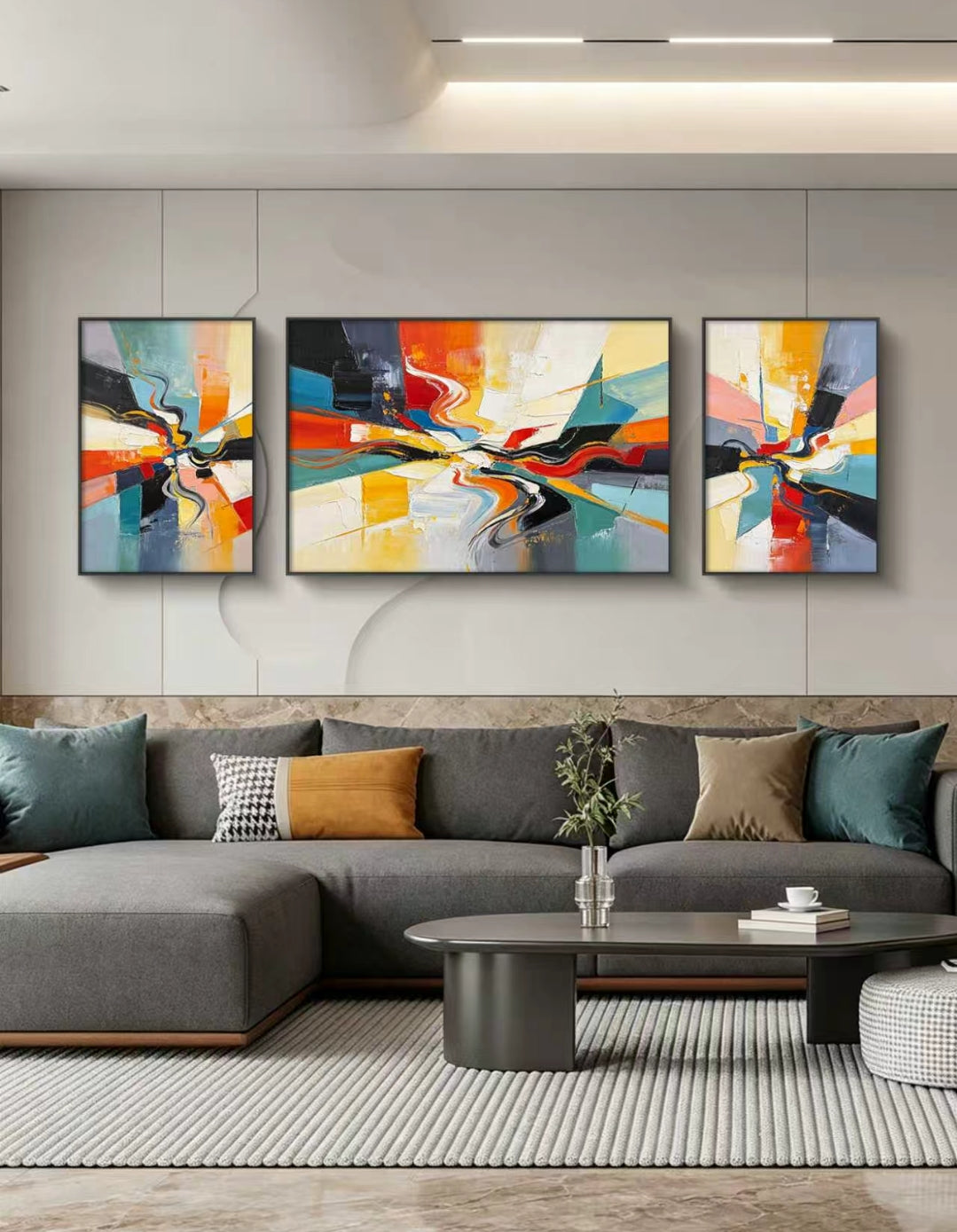 Colorstream Abstract Oil Painting