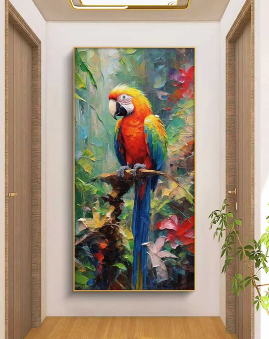 The Watchful Parrot Oil Painting