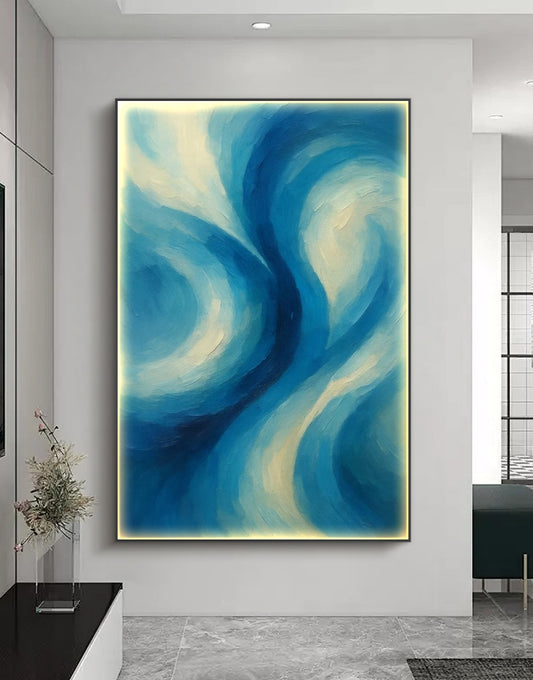 Skybound Dreams Abstract Oil Painting