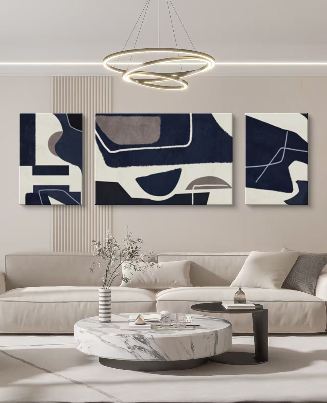 Onlookers Art | Unique Art | Blueform Abstract Oil Painting