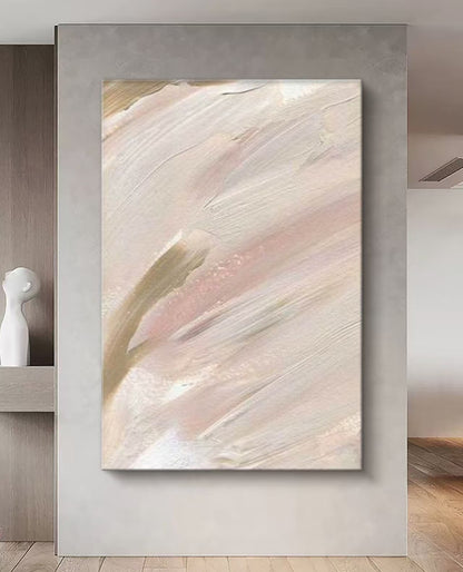 Silken Whisper Abstract Oil Painting