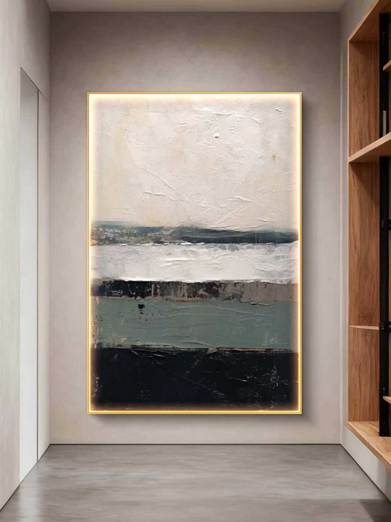 WhiteOCT Abstract Oil Painting