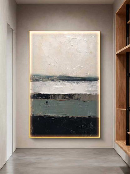 WhiteOCT Abstract Oil Painting