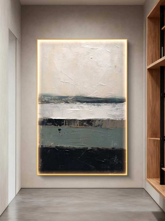 WhiteOCT Abstract Oil Painting