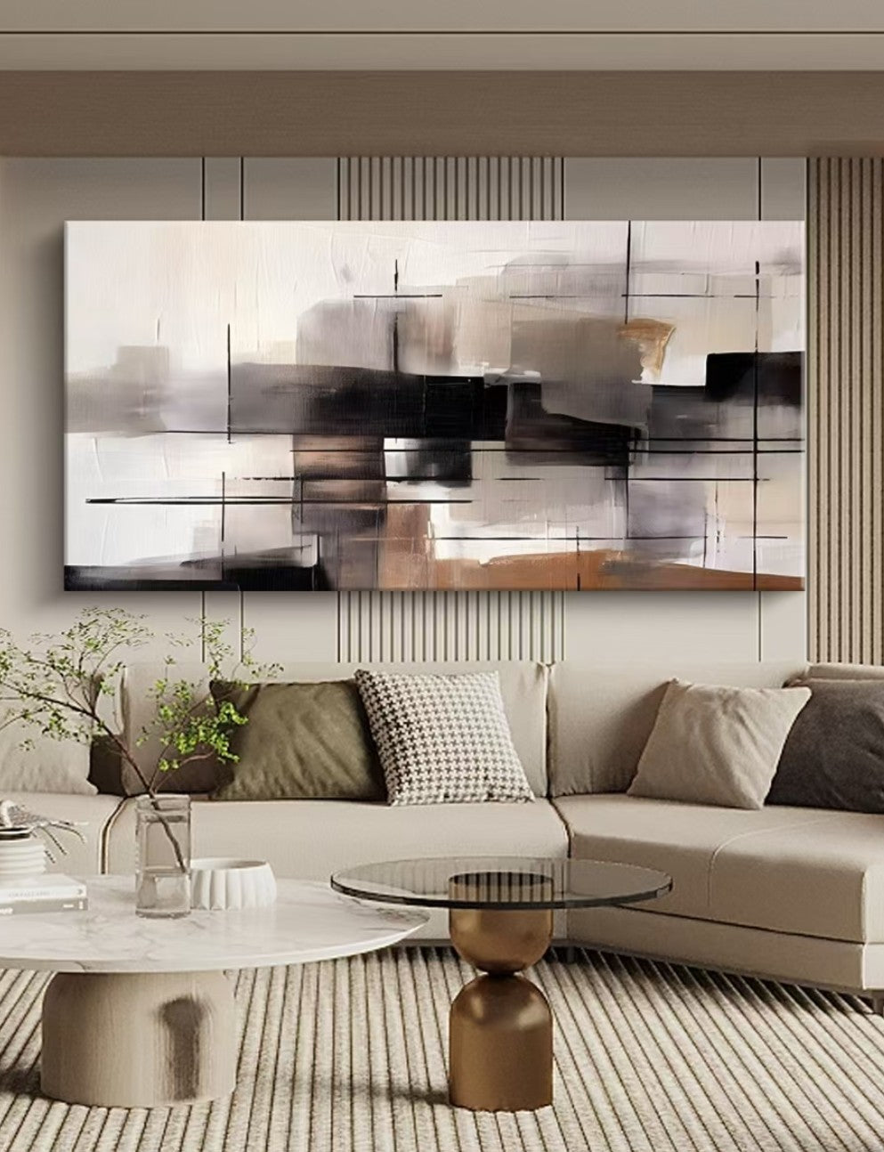 Onlookers Art | Oil Painting | AeV Abstract Oil Painting