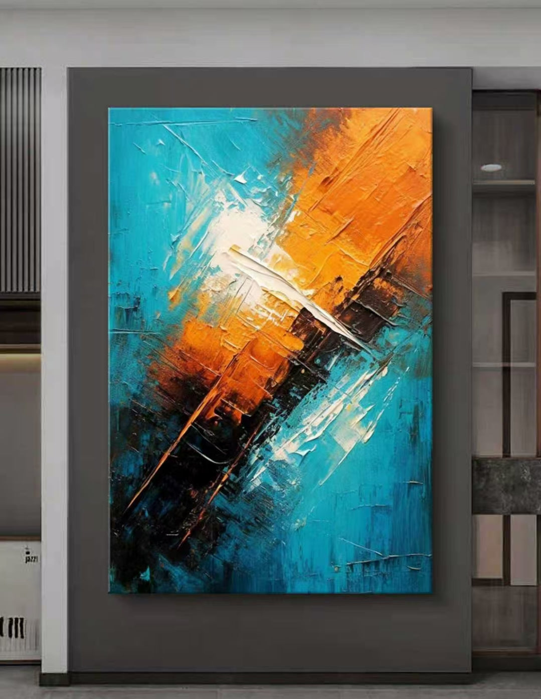 City Fade Abstract Oil Painting