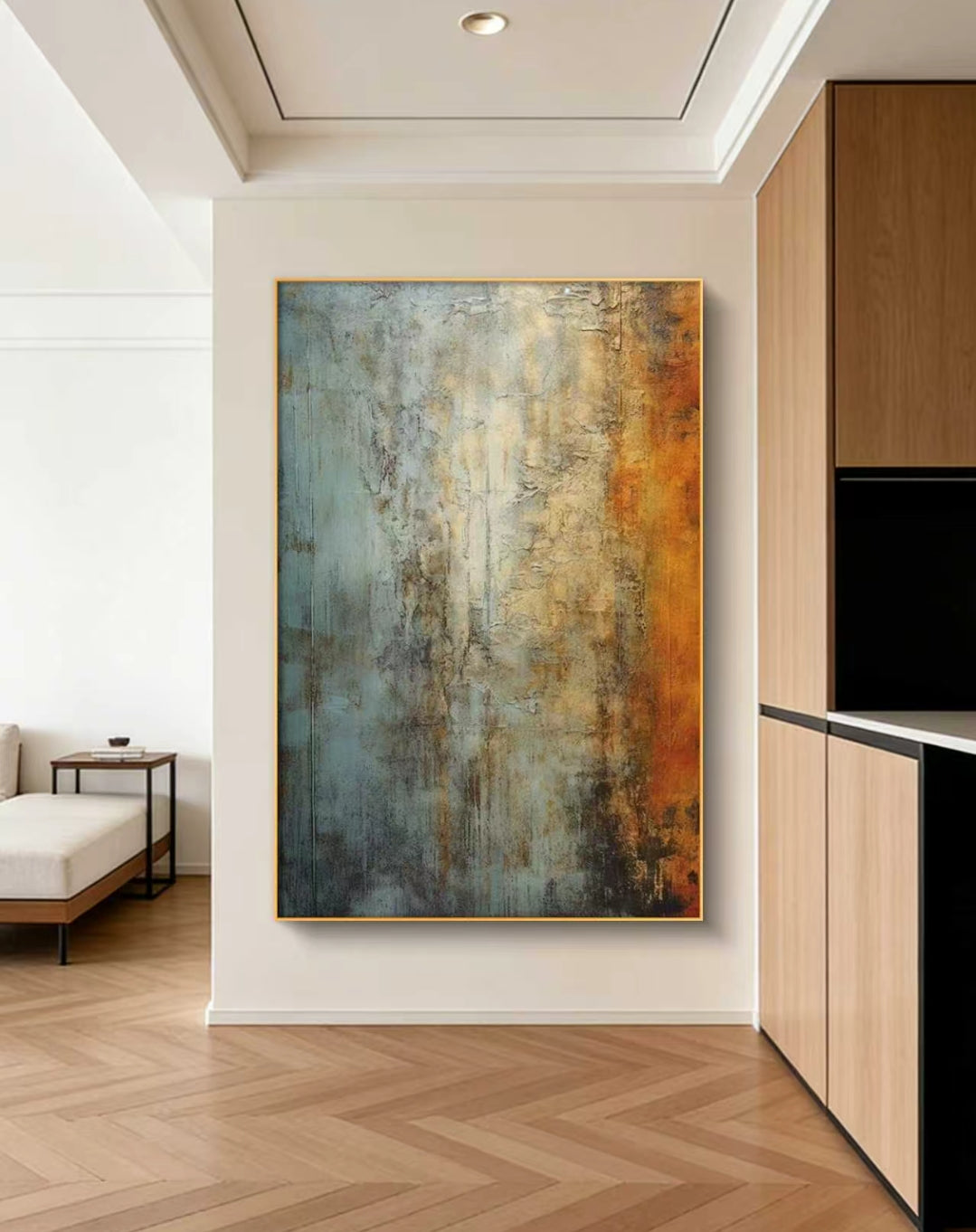 Golden Partina Abstract Oil Painting