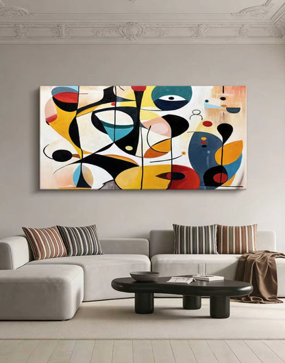 Smile Face Abstract Oil Painting