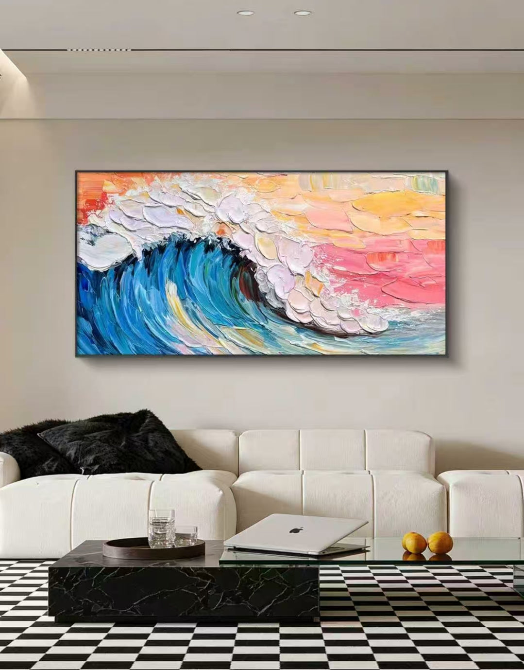 Color Surge Abstract Oil Painting