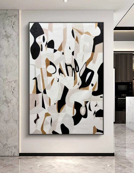 Rhythm Of Form Abstract Oil Painting