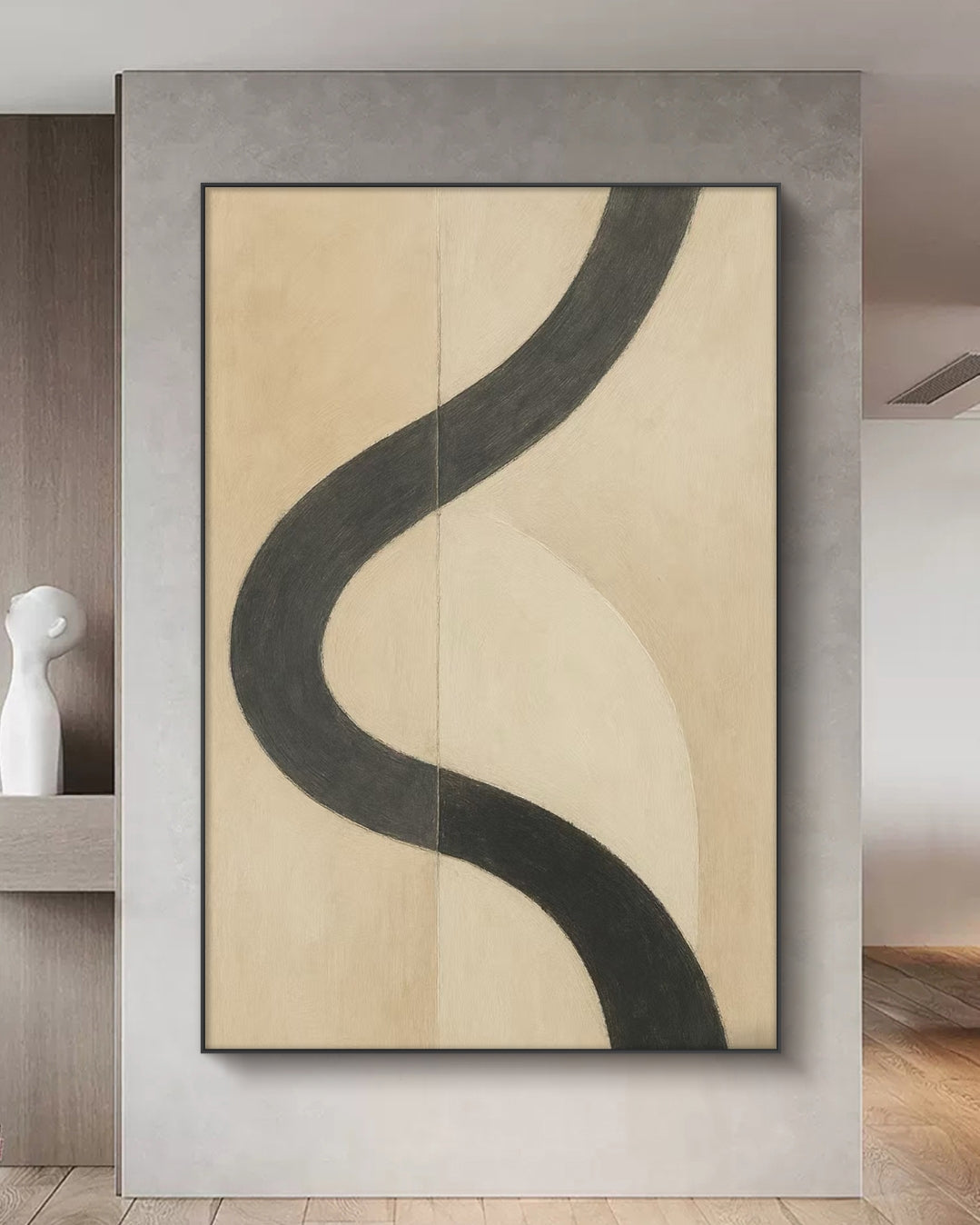 Onlookers Art | Oil Painting | Curvature Abstract Oil Painting
