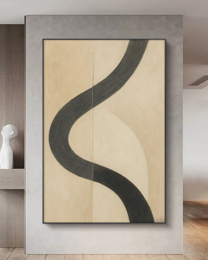 Onlookers Art | Oil Painting | Curvature Abstract Oil Painting