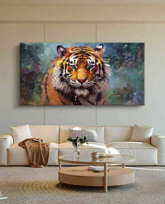 Jungle Tiger Oil Painting