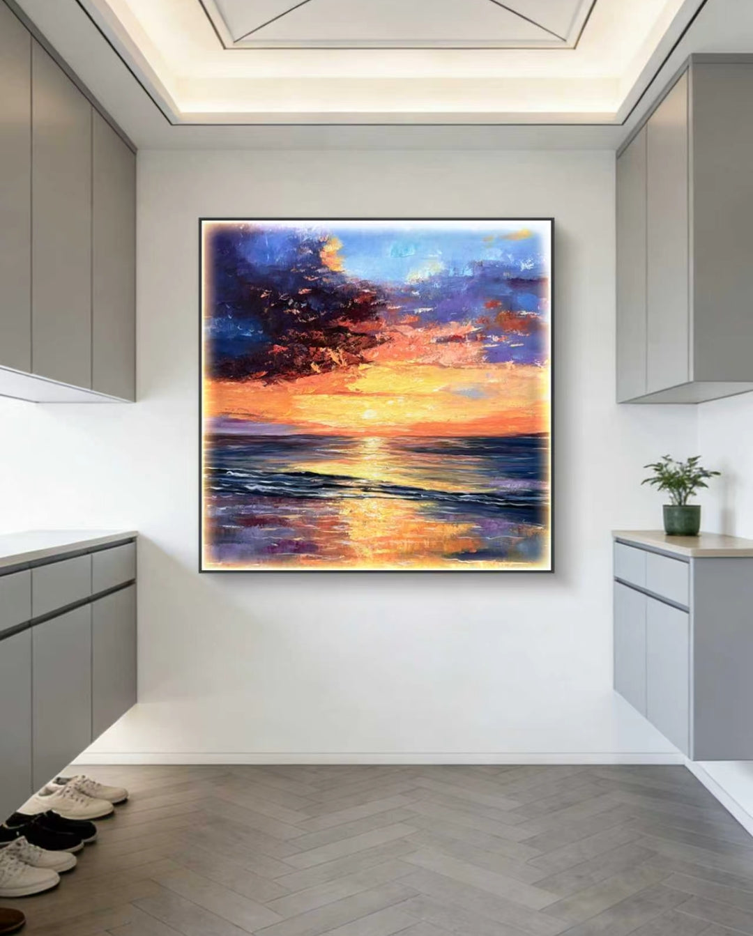 SeaSun Abstract Oil Painting