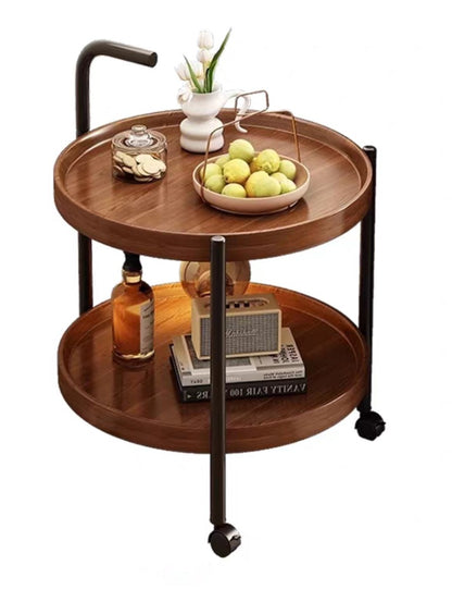 Double wheels Side Table