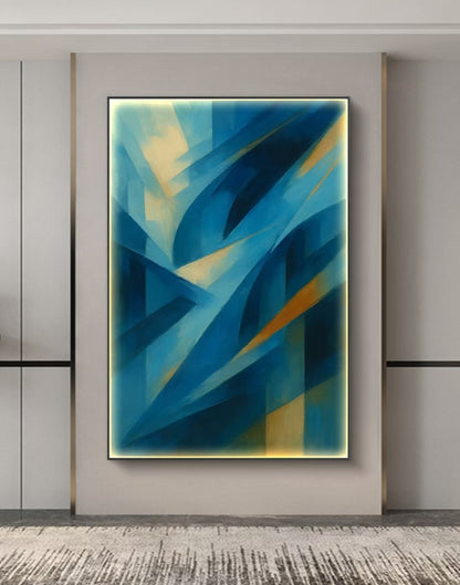 Onlookers Art | Oil Painting | Mirrorblue Abstract Oil Painting
