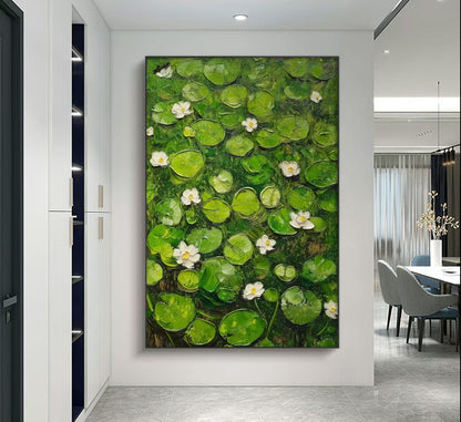 Lotus Bloom Oil Painting