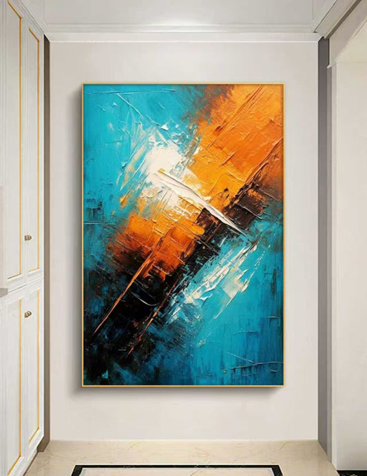 City Fade Abstract Oil Painting