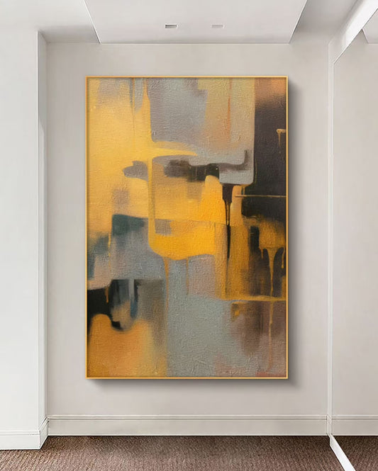 Aurora Gleam Abstract Oil Painting