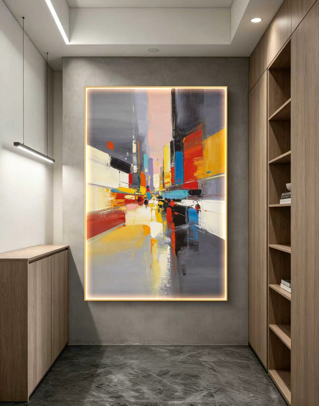 Future Vision Abstract Oil Painting
