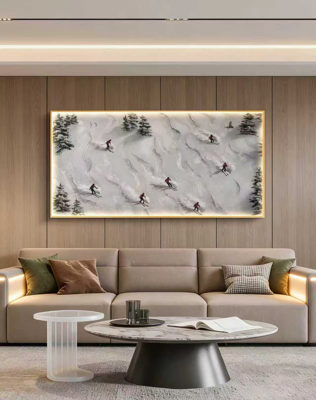 Snowbound Rhythm Oil Painting