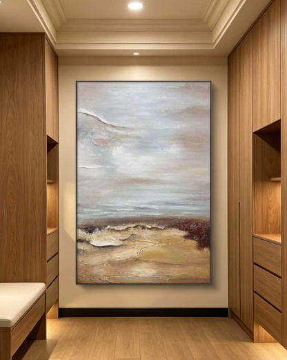 Skybrown Abstract Oil Painting