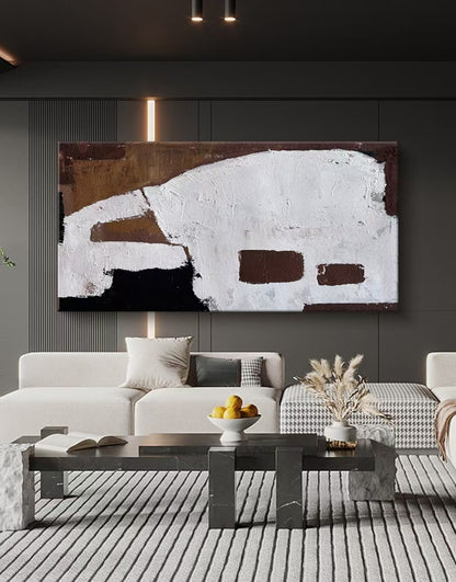 Onlookers Art | Oil Painting | Milkchoc Abstract Oil Painting