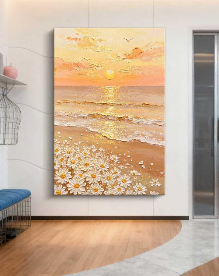 Daisy Shore Oil Painting