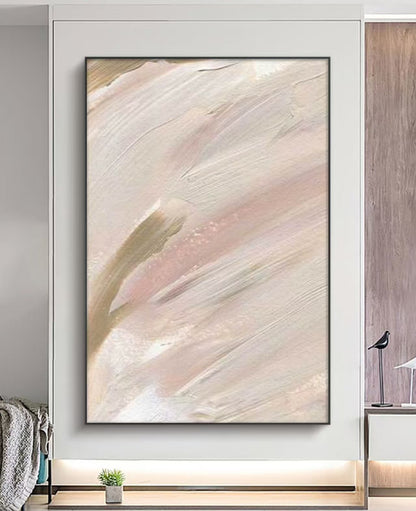 Silken Whisper Abstract Oil Painting