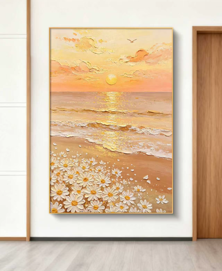 Daisy Shore Oil Painting