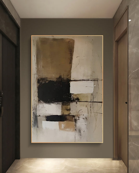Terra Noir Abstract Oil Painting