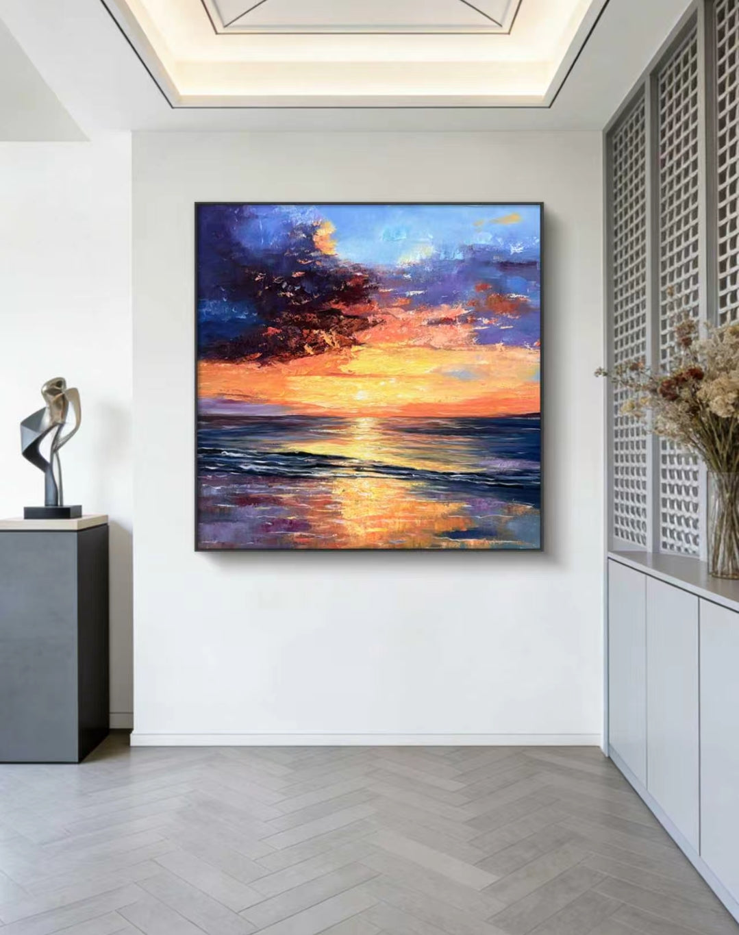 SeaSun Abstract Oil Painting