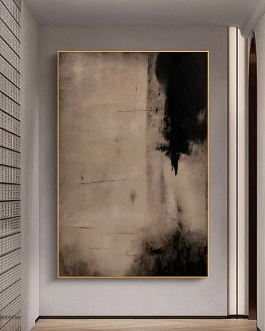 Eclipse Veil Abstract Oil Painting