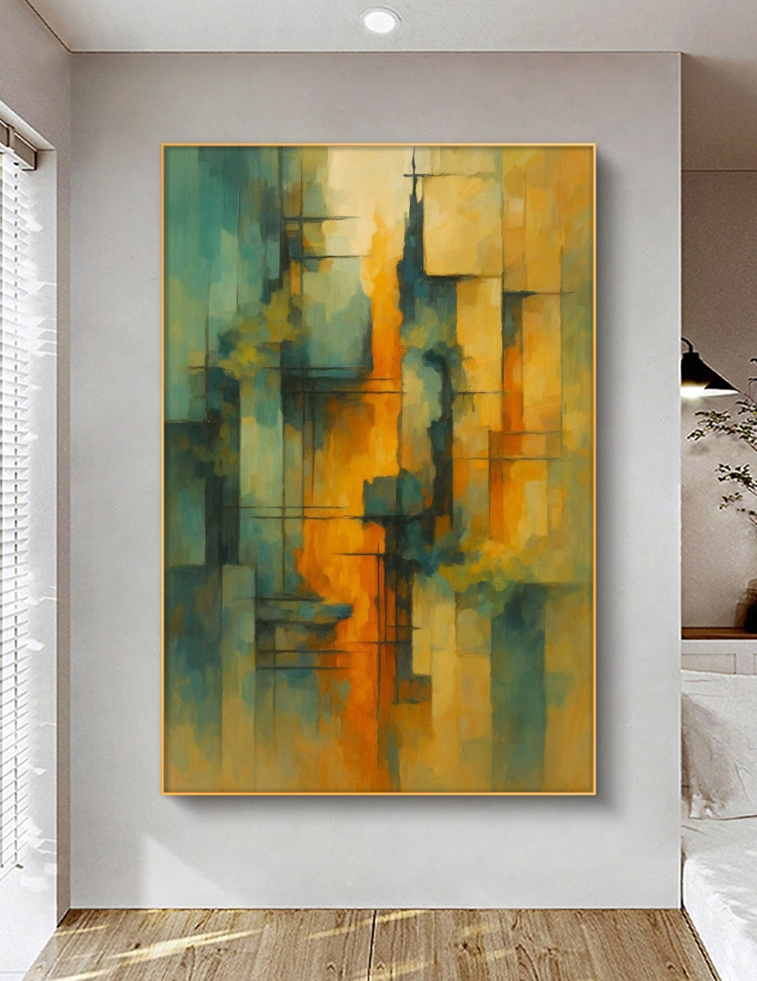 Onlookers Art | Oil Painting | Rhythmic Blaze Abstract Oil Painting