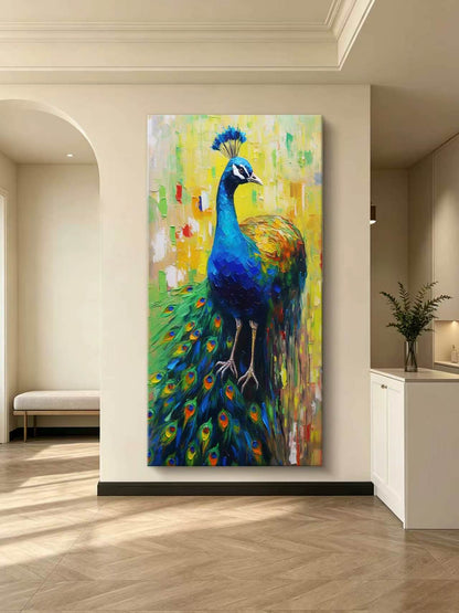 Peacock Vibe Oil Painting