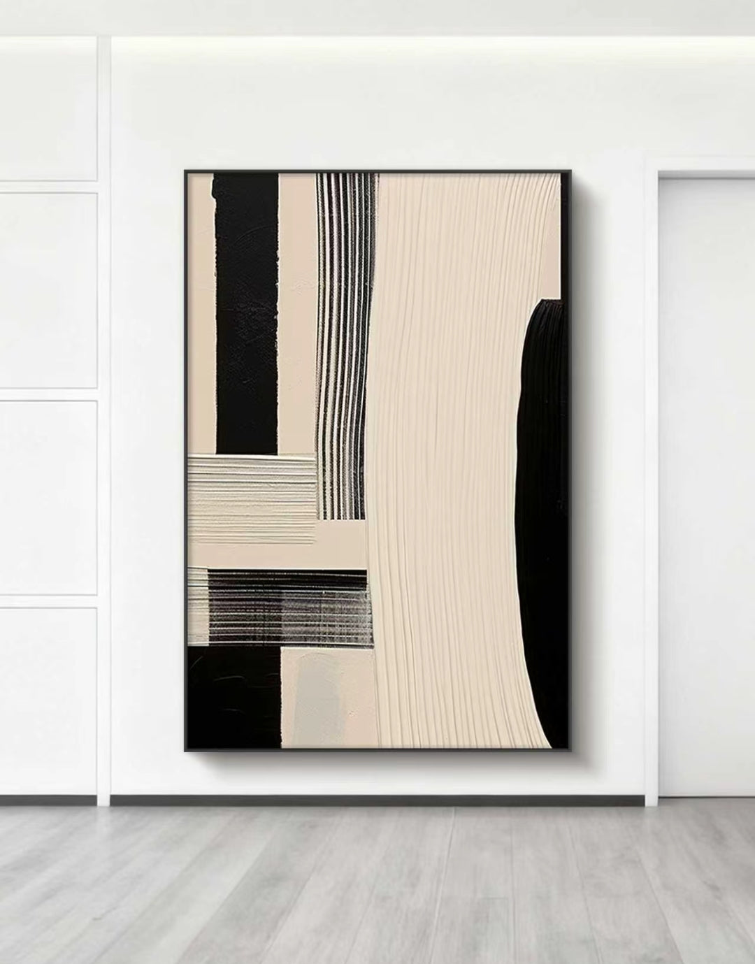 Vanilla Cookie Abstract Oil Painting