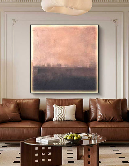 Grey Kisses Abstract Oil Painting