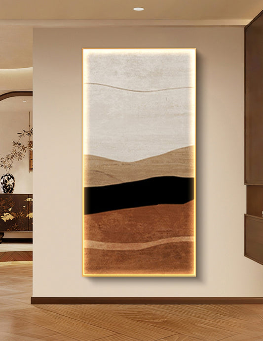 Warm Foundations Abstract Oil Painting