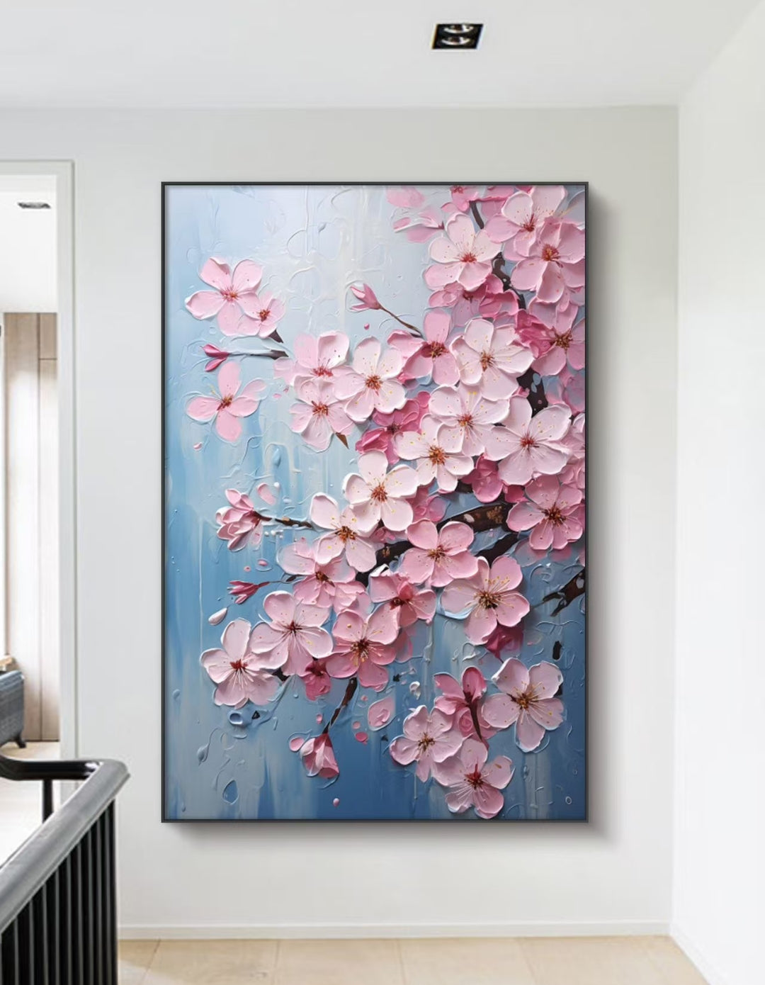 Onlookers Art | FLORAL GRACE OIL PAINTING 60 X 80CM BLACK