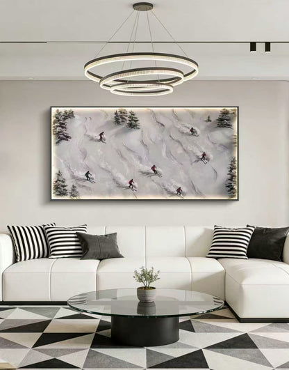 Snowbound Rhythm Oil Painting