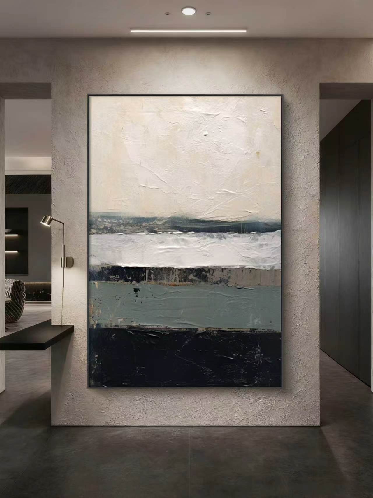 WhiteOCT Abstract Oil Painting