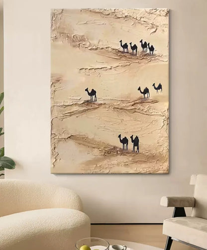 camel-oil-painting