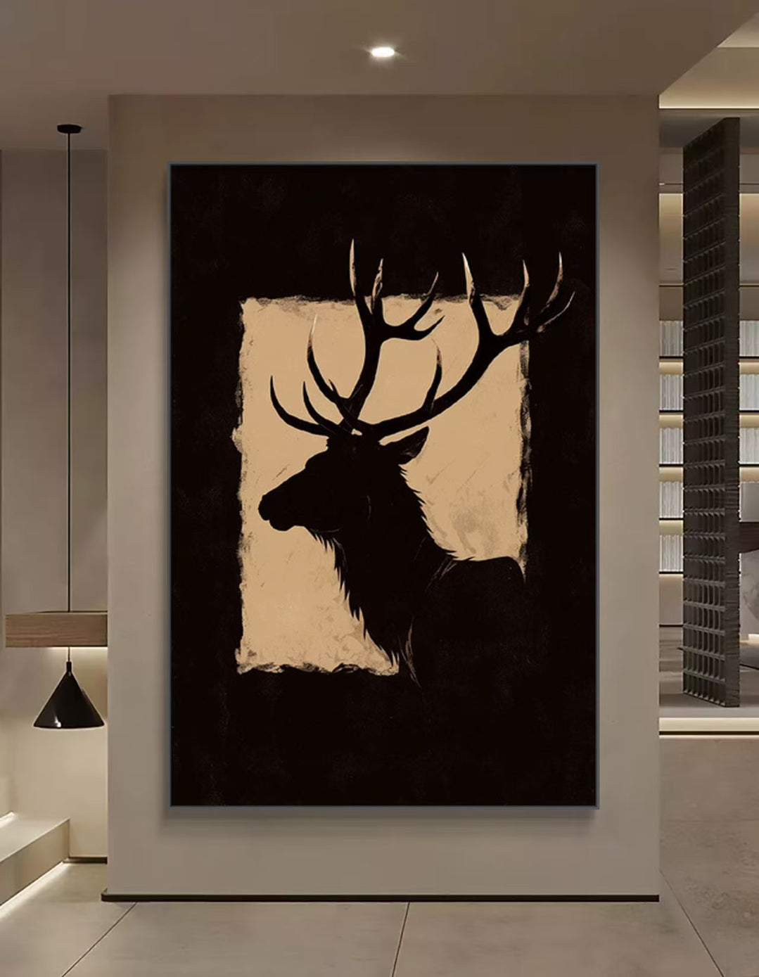 Deer Oil Painting