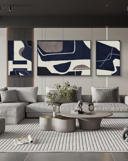 Onlookers Art | Unique Art | Blueform Abstract Oil Painting