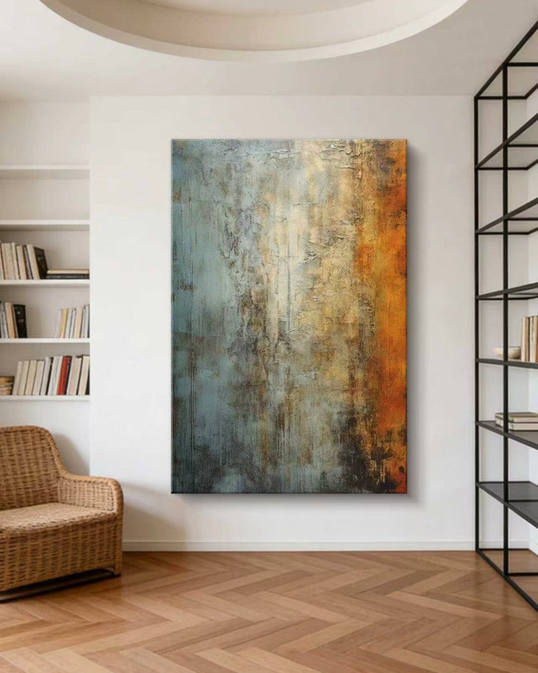 Golden Partina Abstract Oil Painting