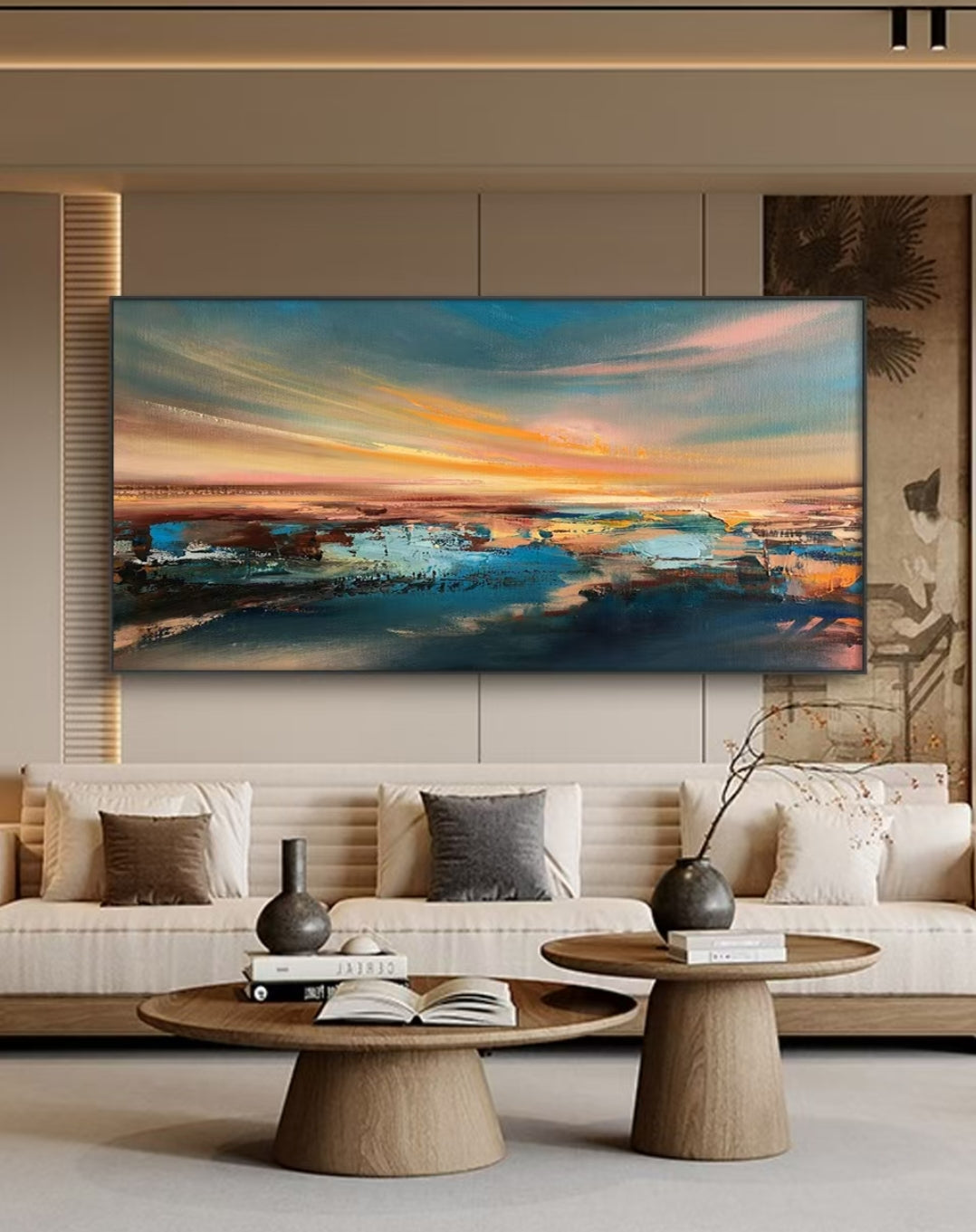 Onlookers Art | Oil Painting | Skyrun Abstract Oil Painting