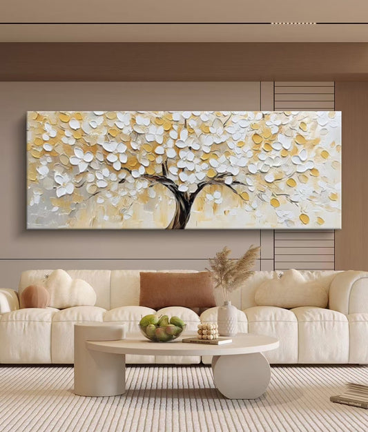 Snowpetal Tree Oil Painting