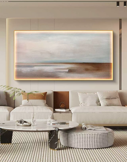 SeaSky Abstract Oil Painting