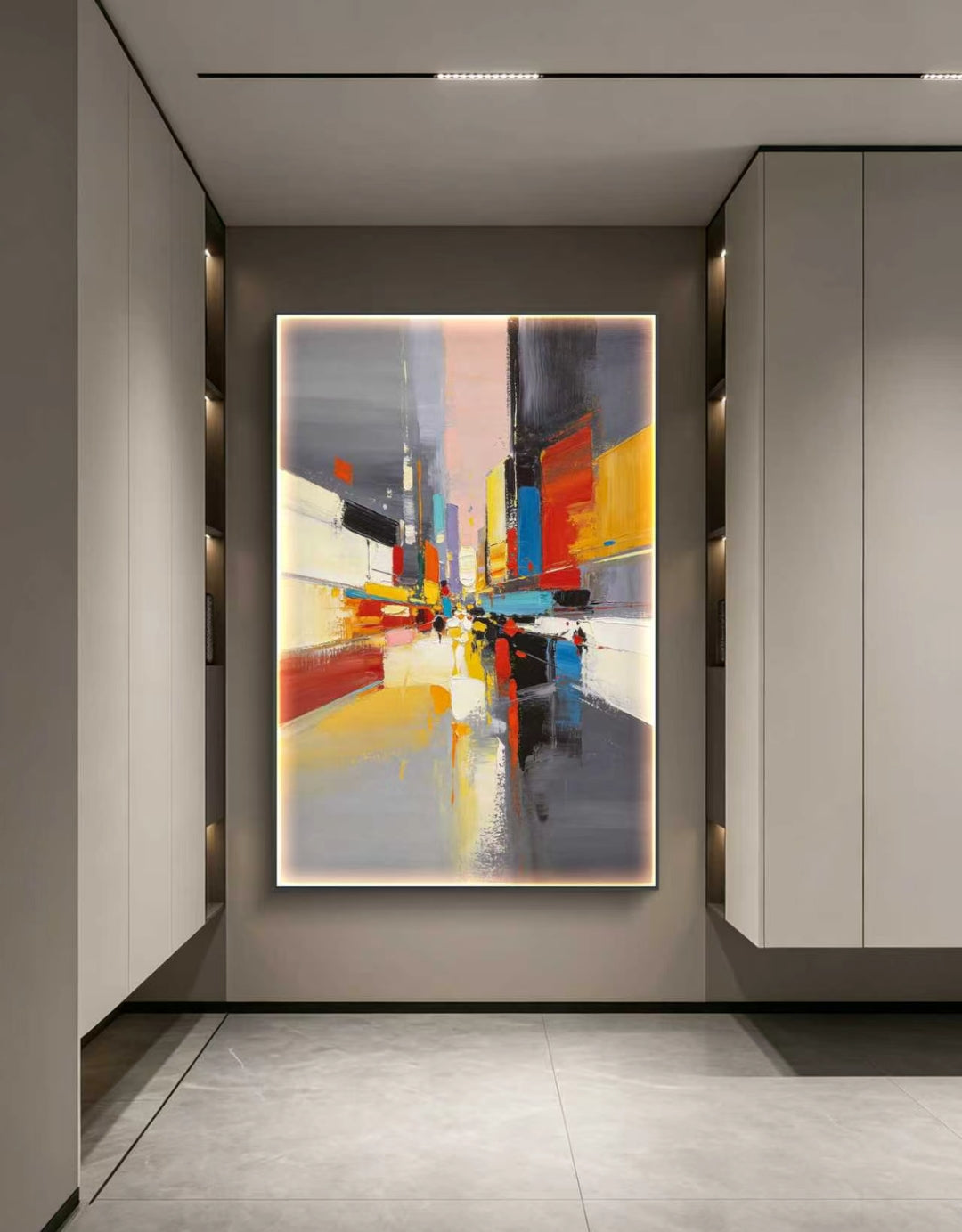 Future Vision Abstract Oil Painting